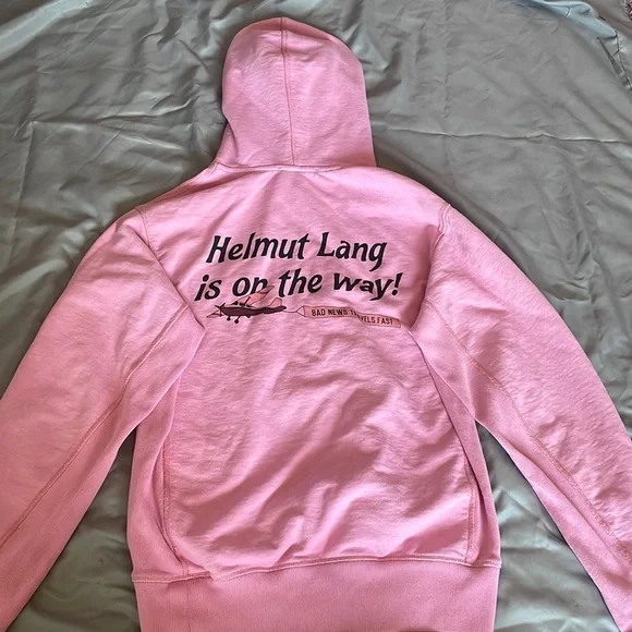 Helmut lang hoodie pink deals